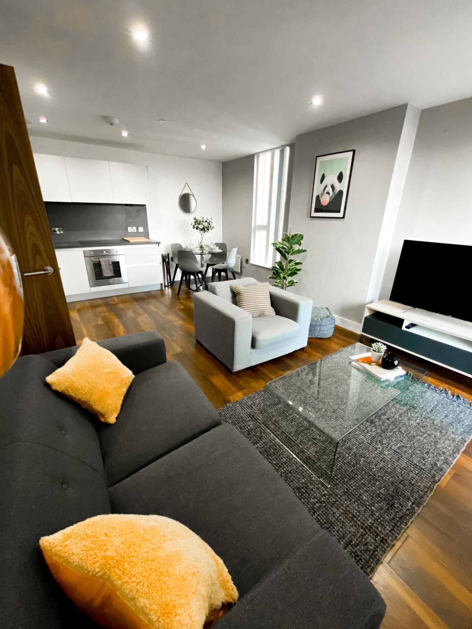 The Panda - Modern 2 Bedroom Apt In Manchester City Centre Luaran gambar